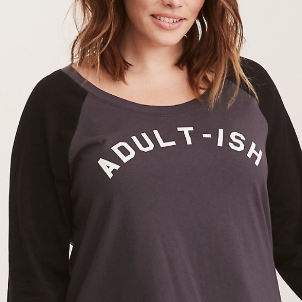 Torrid Adult-ish Raglan T-Shirt
